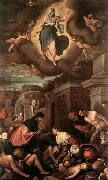 Jacopo Bassano St Roche among the Plague Victims and the Madonna in Glory china oil painting artist